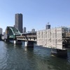 旧晴海鉄道橋（2025年2月、豊洲側から晴海側を望む）