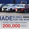 インド製ホンダ車、輸出20万台達成…最大の出荷先は日本