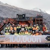 日立建機の超大型油圧ショベル、キルギス金鉱山で10万時間稼働達成 画像