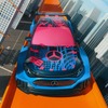 新型メルセデスベンツ『CLA』のアート作品。実物大「Hot Wheels」に