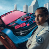 新型メルセデスベンツ『CLA』のアート作品。実物大「Hot Wheels」に