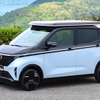 日産サクラの電動スライド式ソーラーシステム「Ao-Solar Extender(あおぞら エクステンダー)」搭載プロトタイプ