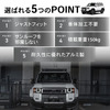 クラフトワークスの『ランクル250』専用スクエアフラットルーフキャリア