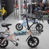 電動サイクル「NFR-01」、ファミマコラボ第2弾の「ブルー×グリーン」展示…ジャパンモビリティショー2025