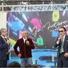 前回展/第12回大阪モーターショーのステージの様子(2023年12月、左から千年屋アナ、千石氏、高原氏)
