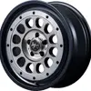 MID ナイトロパワー R12（18インチ／セミグロススモーク/マシンドフェイス）