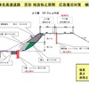 崩壊した東名高速道路