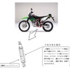 KLX125の改善箇所説明図