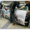 YMG1、痛車施工実演ショー（動画スクリーンショット）