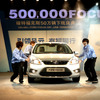 フォーカスが中国生産50万台を達成