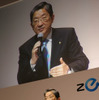 志賀俊之COO（30日に行われた発表会見）