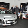 Michael Dick, Dr. Wolfgang Ullrich and Romolo Liebchen at the opening of the new Audi customer sport center 