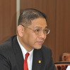 前田雄吉二輪車ユーザー議連参与　撮影＝石田信一郎