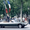 ジャック・シラク元仏大統領とSM大統領専用車。2005年