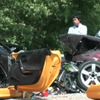 レクサスLFAとBMWの衝突事故映像（画像は動画ｊキャプチャー）