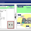 LCA自動算出システムの入力画面。左：INPUT画面で必要情報入力、右：OUTPUT画面でCO2排出量を数分で算出