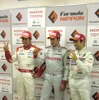 予選のトップ3が、現在ポイント上位。向かって左から小暮（31点）、デュバル（28点）、オリベイラ（28点）