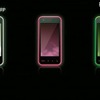 「IS05」カラーはホワイト、ピンク、グリーン×ブラック 「IS05」カラーはホワイト、ピンク、グリーン×ブラック