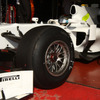 F1用タイヤのテスト風景