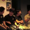 爆笑のSUPER GTトークショー。向かって左から伊沢、柳田、星野、松浦の各選手