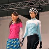 サイクルウェアのファッションショー開催
