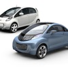 i-MiEV（白）とi-MiEVスポーツエア・コンセプト