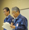 （20日・東電本店）　撮影＝石田信一郎