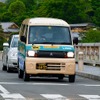 京都嵐山付近を走る三菱ミニキャブMiEV