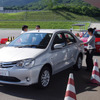 トヨタのインド戦略車 エティオスの試乗会が12日、国内で初めて開催された。