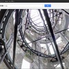 ドーム内側には、遺産保存のための補強工事がなされていることがわかる