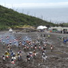 三宅島エンデューロレースの模様（22日・三宅村村営残土処分場）