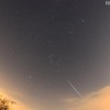 昨年撮影された「ふたご座流星群」（2010年12月14日23時48分）