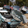 写真：東日本大震災で被災した車両