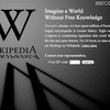 交互活動でブラックアウトしたウィキペディア。