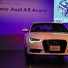 アウディ A6アバント 日本発表会でプレゼンテーションを行なうアウディジャパン営業オペレーション本部長、マティアス・シェパース氏