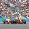 2008年フランスGP、フェラーリのマッサとライコネンが1-2フィニッシュ。