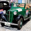 東京・品川に集結したダットサンなどの旧車45台。午後には街をパレード走行した。