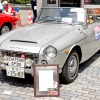 東京・品川に集結したダットサンなどの旧車45台。午後には街をパレード走行した。