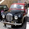 東京・品川に集結したダットサンなどの旧車45台。午後には街をパレード走行した。