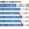 家の中が充実していると思うかどうか