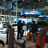 北京モーターショー12・開幕前日のトヨタブースの様子