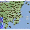 気象庁アメダスによる関東地方の気温（13時時点）