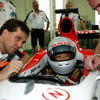 【ホンダミーティング】疾走写真蔵…福井社長、F1マシンをドライブ!!