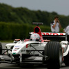 【ホンダミーティング】疾走写真蔵…福井社長、F1マシンをドライブ!!