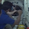 ISSでのクルー合流の瞬間 動画キャプチャ