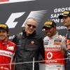 2011年F1ドイツGP表彰台
