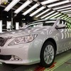 2011年11月、ロシアのサンクトペテルブルク工場でラインオフした新型トヨタ・カムリ