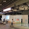 CEATEC 12ブース設営の様子（10月1日撮影）