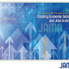 日本自動車工業会のパンフレット「Creating Economic Growth and Jobs in America」表紙