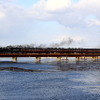 JR北海道 釧網線 釧路川鉄橋 「SL冬の湿原号」（2013年2月）